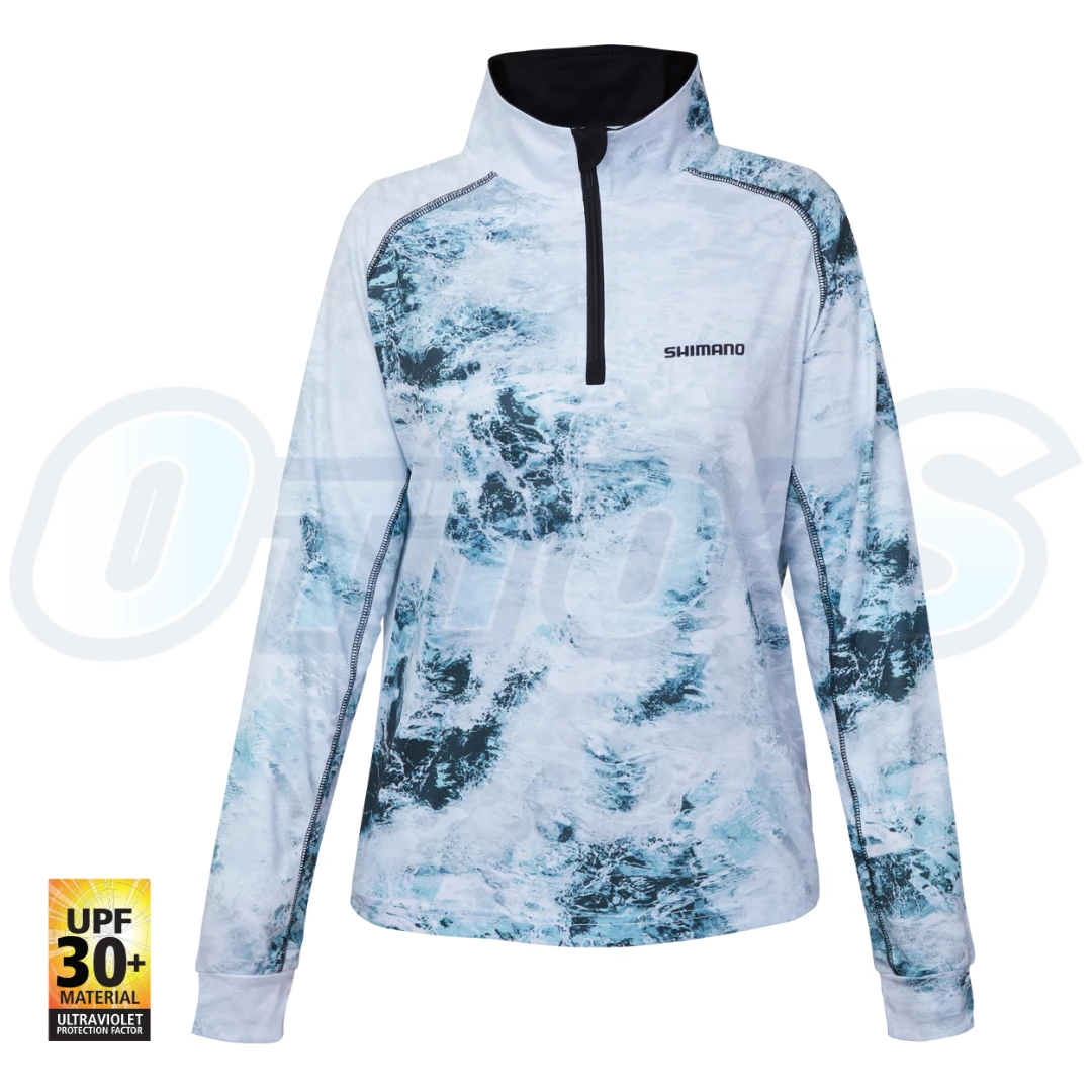 22 Shimano Ladies Corporate Ice Water Sublimated Long Sleeve Fishing Shirt