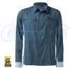 22 Shimano Pro Stretch Vented Navy Long Sleeve Fishing Shirt
