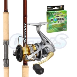 Shimano 6'' Barra Spin Combo Raider And Sedona 4000