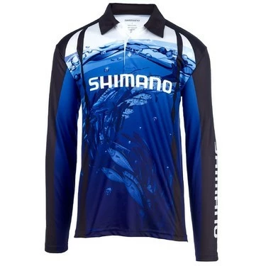 Shimano Underwater Sublimated Fishing Shirt Polo 1 Shimano Underwater Sublimated Fishing Shirt Polo