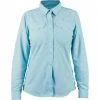Shimano Ladies Vented Long Sleeve Shirt In Aqua