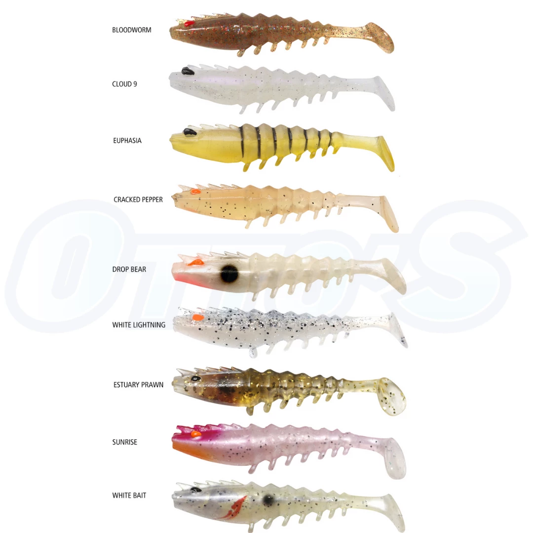 Shimano Squidgies PRAWN PADDLE TAIL 80mm Fishing Lures