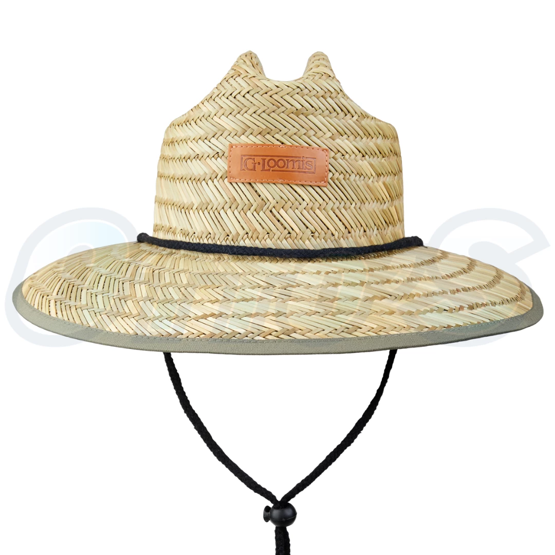 Shimano G.LOOMIS SUNSEEKER LEATHER PATCH STRAW HAT